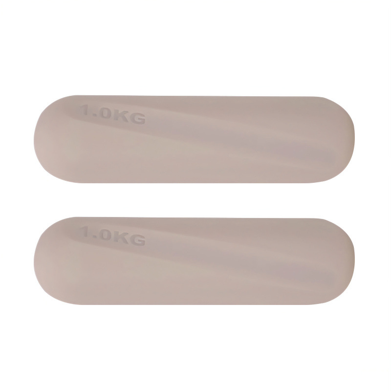 Dumbbell redondo de silicona fijo equipo de fitness yoga pilates entrenamiento de fuerza dumbbell redondo de silicona