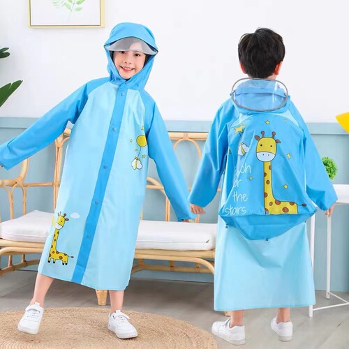 Paradise N007YT backpack style cute children's raincoat with school bag student poncho men and women wholesale