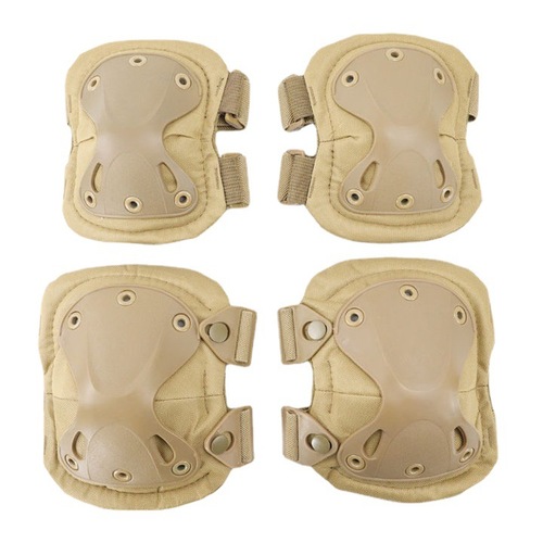 Crawling Training Outdoor Riding Electric Bottle Motorcycle Knee Guards Tactical Sports Guards Elbow Guards Protective Gear Set of Four