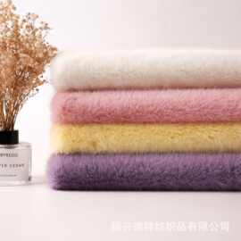 现货供应 高低毛米兰貂1200克毛料 玩具包包服装毛绒面料