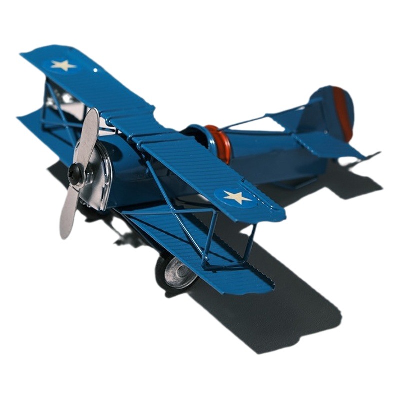 Hierro Segunda Guerra Mundial luchador modelo acabado pintado a mano TV gabinete pequeño avión de juguete decoración artesanía