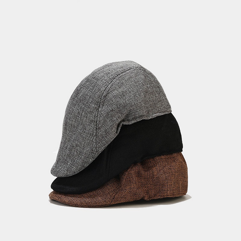105g Weight Beret Hat Hats Type Street Occasion Unisex Elegant Basic Solid Color Curved Eaves Beret Hat