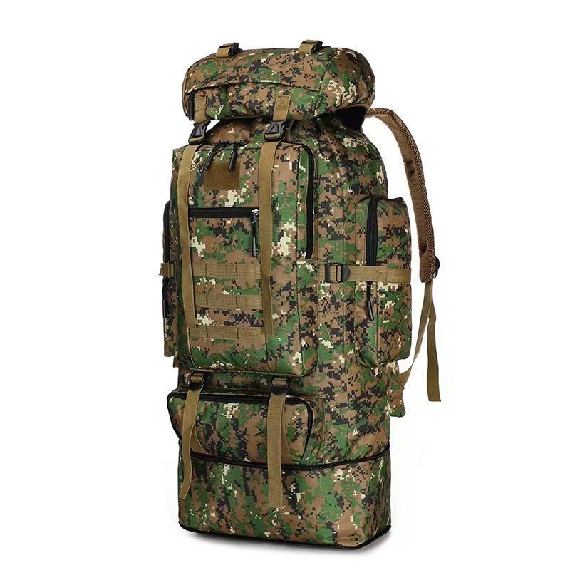 Mochila de deportes al aire libre de gran capacidad al por mayor de fábrica, nueva mochila táctica de camuflaje, bolsa de camping de montañismo a prueba de salpicaduras