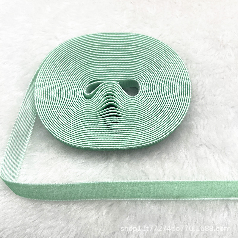 Fabricantes al por mayor 1CM hechos a mano embalaje de regalos de cinta de lana unilateral cinta de cebolla cinta de terciopelo decoración DIY