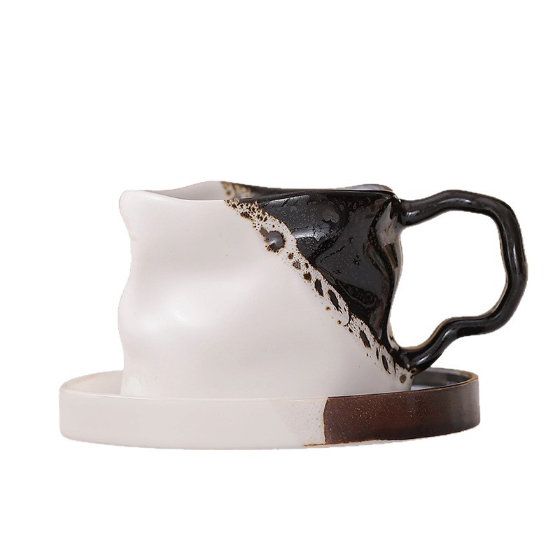 Horno transfronterizo de exportación de tazas de café de cerámica fuente de tazas de cola tazas de marca de tazas de restaurantes retro estadounidenses tazas de agua de alojamiento lotes