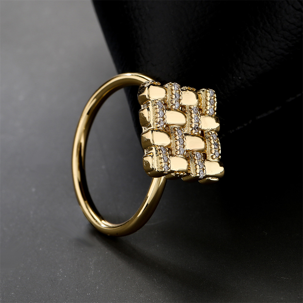 Fashion European And American Ring Copper Geometric Open Ring Female display picture 4