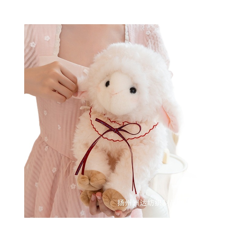 Bolso de Hombro de Peluche con Forma de Oveja de Poliéster para Niños