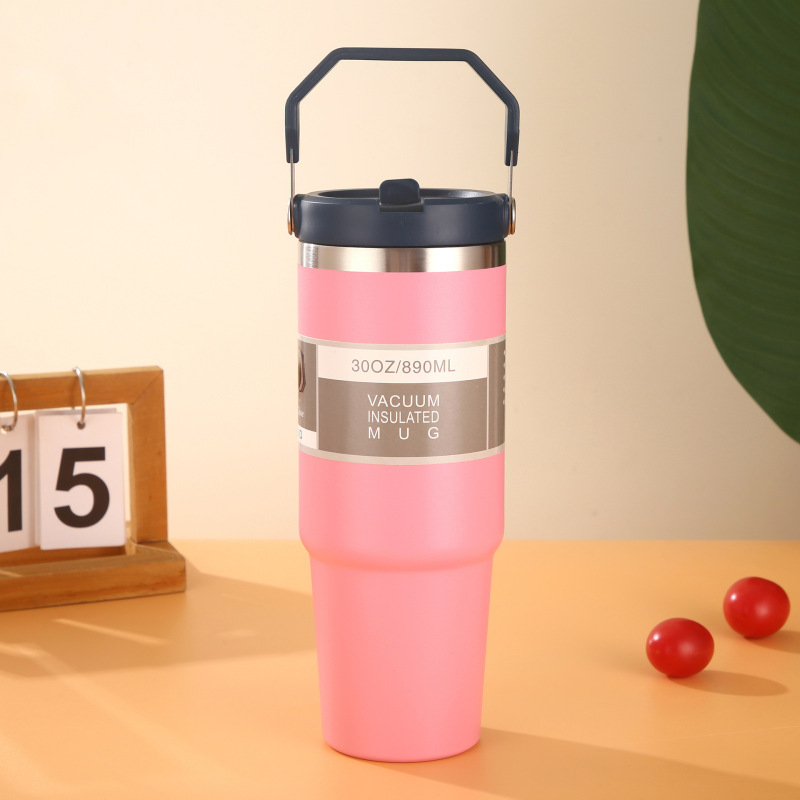 20oz30ozハンドルカバー自動車カップ保冷氷覇カップストローカップステンレス保温カップ大容量卸売り|undefined