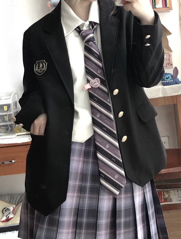 智贝SKU图_12原创正版JK制服裙日系学生秋冬百搭西装外