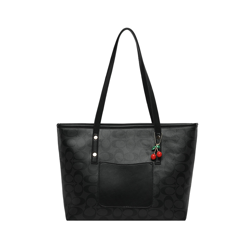 2026 nuevo bolso de mujer de gran capacidad de transporte de hombro bolso de moda versátil bolso de moda bolso de moda colgante de cereza bolso