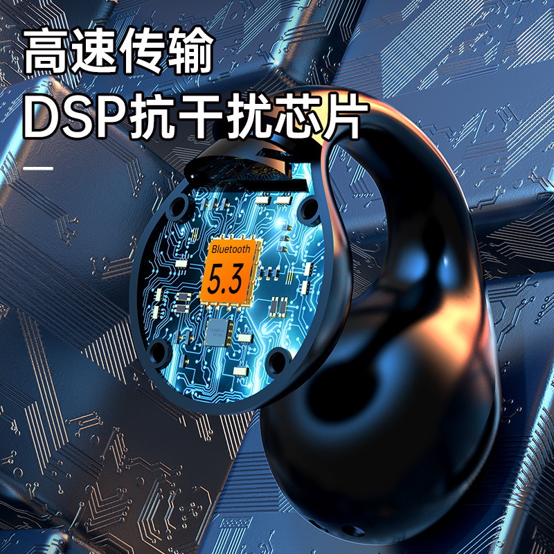 Twsブルートゥースペア耳クリップ式ワイヤレスイヤホンowsランニングスポーツ耳に入らない大容量スポットバッチ卸|undefined