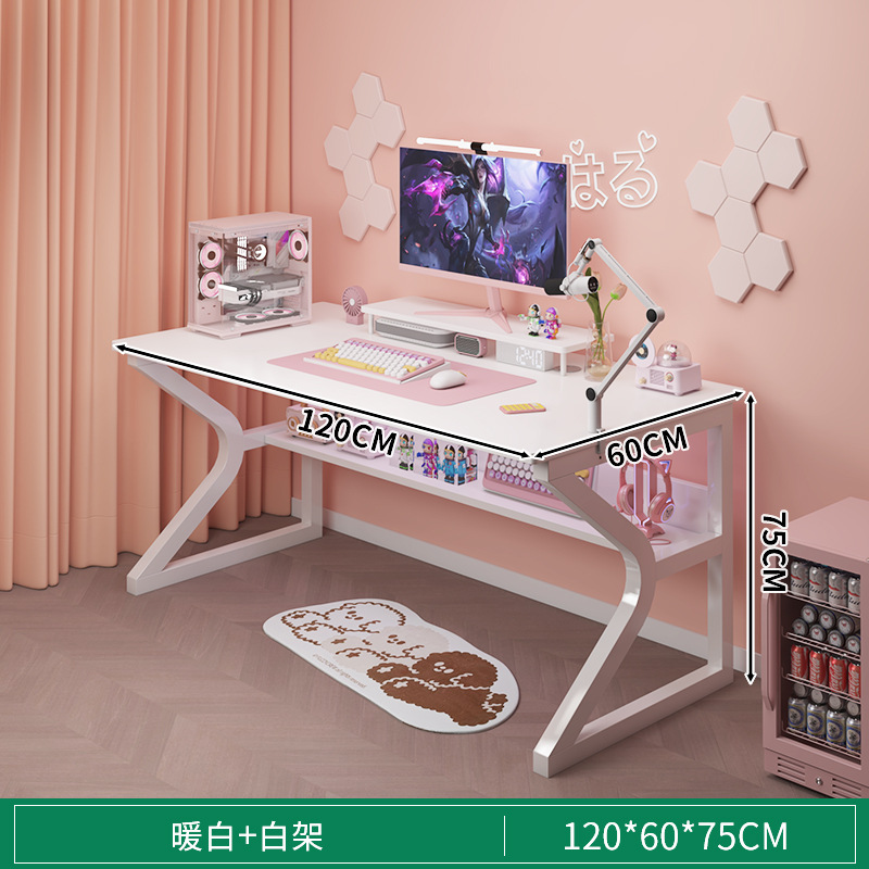 Escritorio de computadora blanca escritorio doméstico dormitorio de niñas escritorio de escritorio simple escritorio de escritorio