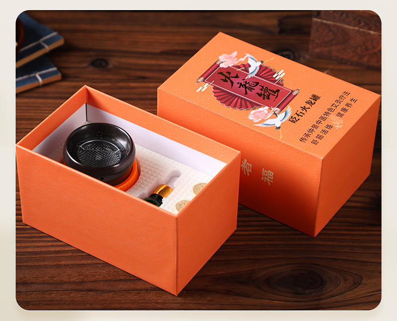 Bian Stone Moxibustion Jar Set 2 Piece Fire Dragon Cup Gua Sha Massage Tool Home Wellness Kit preparation