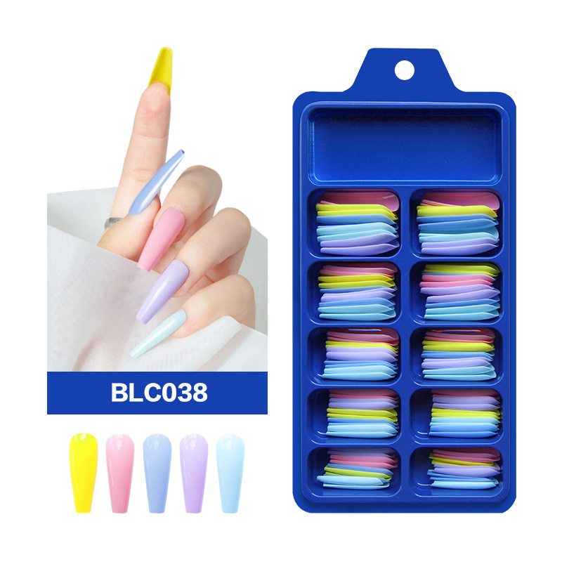 Blue Box Fake Nail Patch Finished Nail Patch Nail Patch Full Paste Ballet Fake Nail Wear Long Nail Blue Box Fake Nail Patch Finished Nail Patch Nail Patch Full Paste Ballet Fake Nail Wear Long Nail