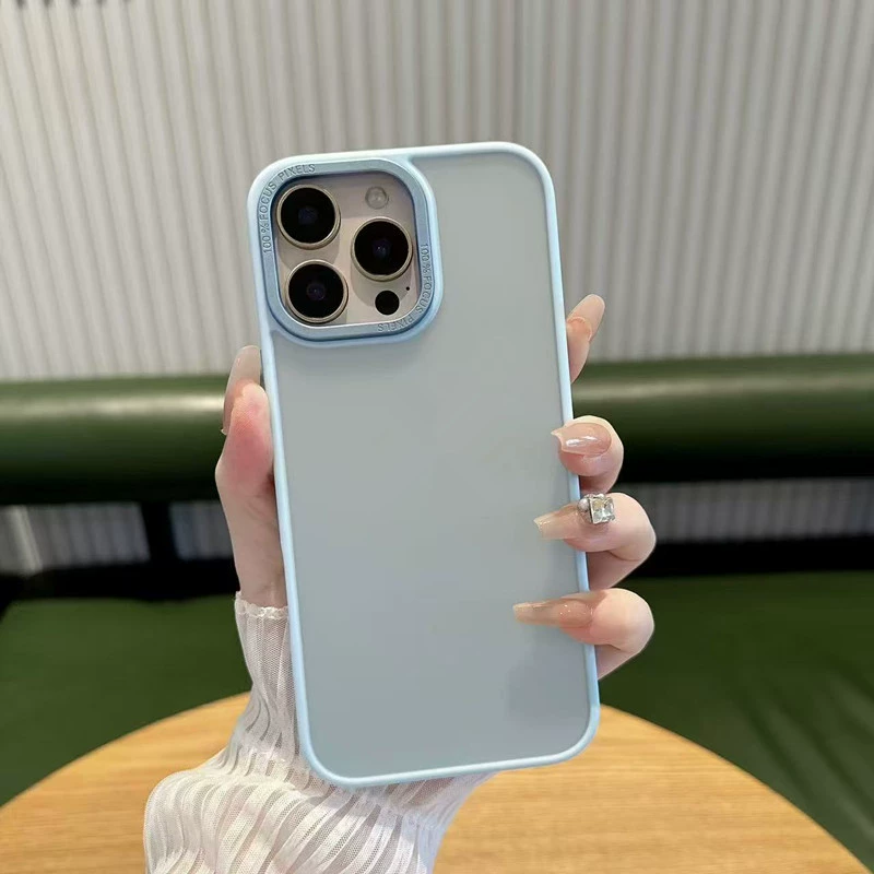 Яблоко, совместим с iPhone 16, чехол для телефона pro, матовый металлический защитный кейс