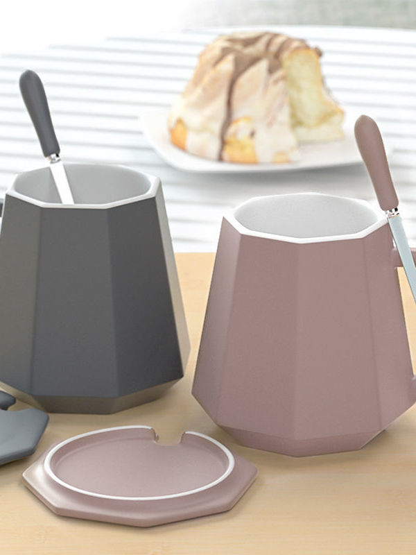 创意男士感马克杯茶杯男生杯办公室家用水杯大容量陶瓷杯杯子