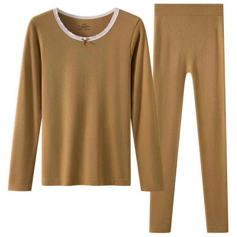 Ropa de otoño, trajes de pantalones largos, mujeres, calor, sin costuras, ropa de fondo, pantalones, ropa interior térmica, trajes de mujer, otoño e invierno
