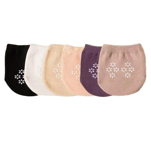 Women's Summer Thin Slip-On Invisible Silicone Non-Slip Half-Calf Socks for High Heels Breathable Moisture-Wicking Ankle Socks