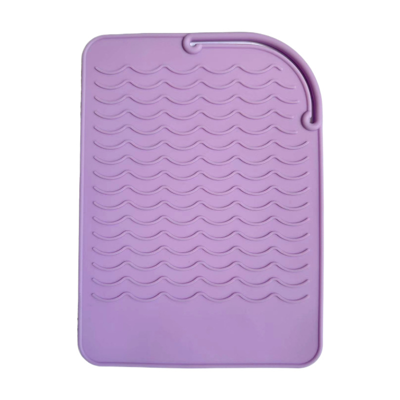 Rizador de pelo plancha de pelo perm stick almohadilla de aislamiento de silicona gran rollo perm almacenamiento antideslizante almohadilla de silicona