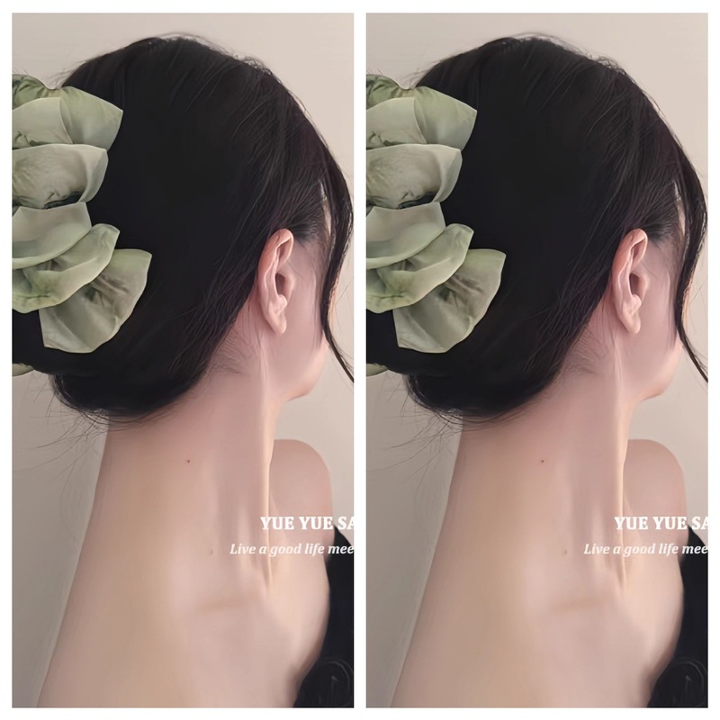 水墨風〜レトロタッセルクラウドメッシュクリップ新しい中国風ファッションサメクリップ旅行ヘアピン|undefined