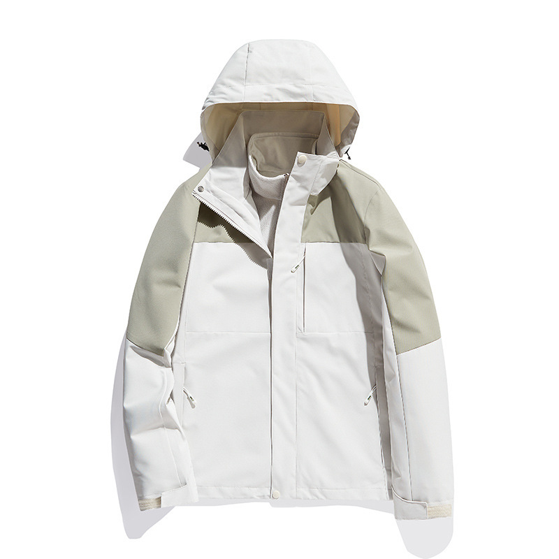 2025冲锋衣男三合一防泼水户外登山服女可拆卸两件套可定制印LOGO|undefined