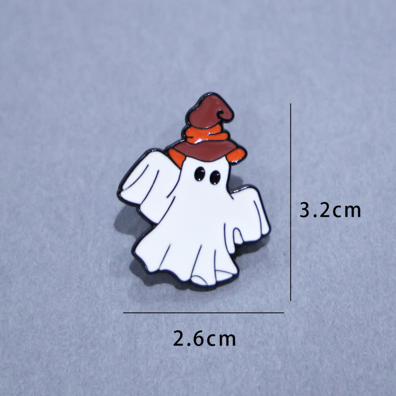 刀の幽霊のブローチのハロウィンの祝日の胸の花の服を持って針の個性の鬼の顔の胸の章の小さい幽霊のバッジをつけて卸売りします。|undefined