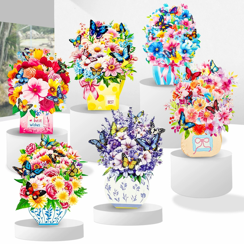 Three dimensional design postcard for mother's day for St. Valentine's Day, Amazon, in 3d format