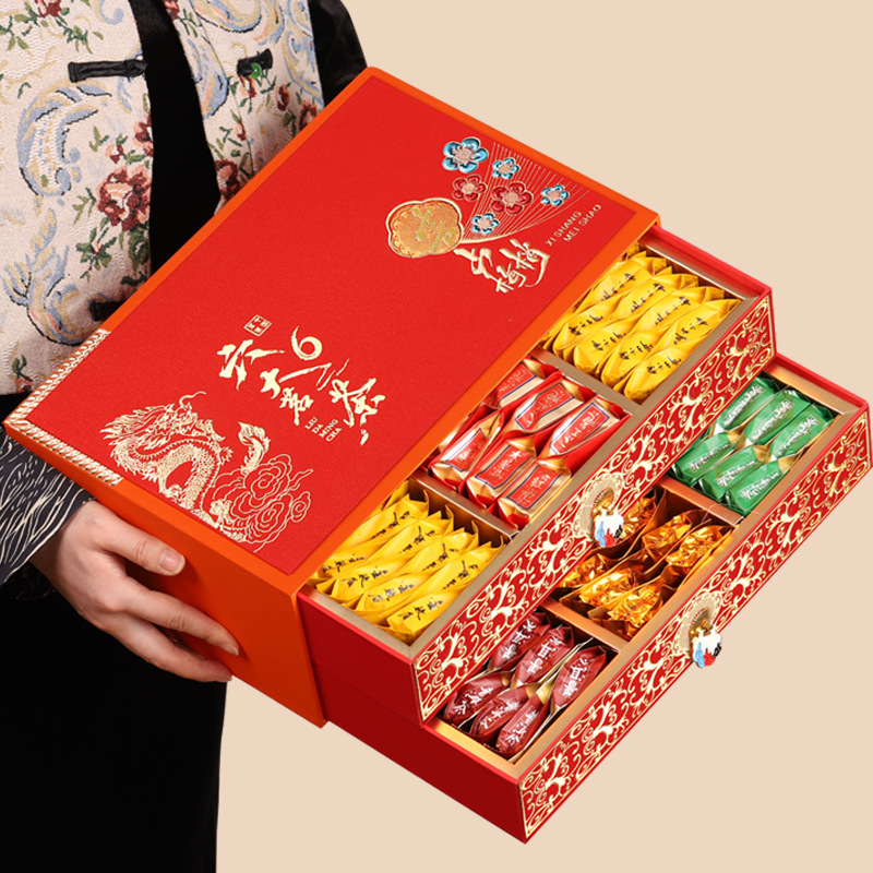 金骏眉红茶大红袍铁观音茉莉花普洱熟茶高档茶叶送人礼盒装自己喝