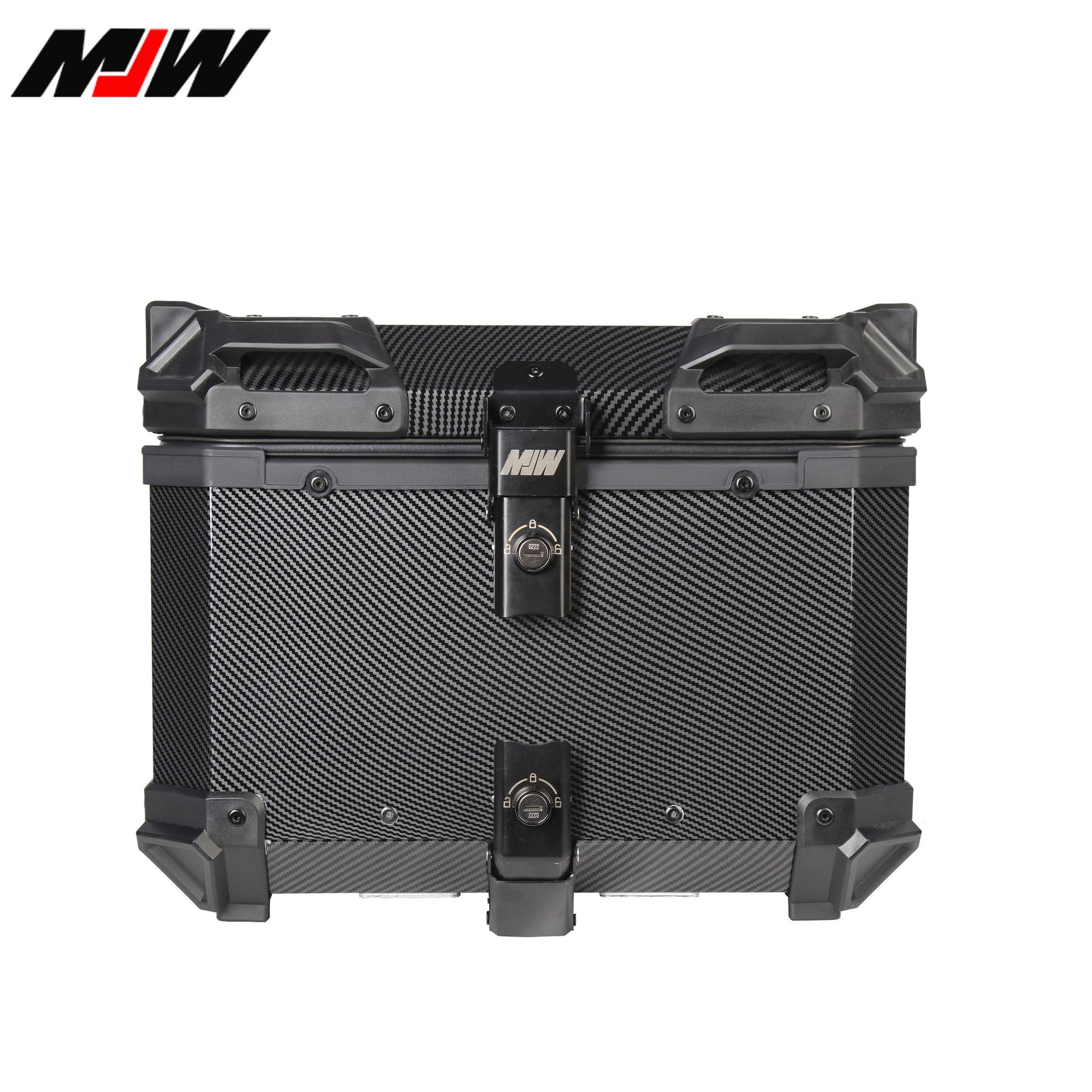 MJW45L transferencia de agua caja trasera de motocicleta aleación de aluminio transferencia de agua caja trasera de automóviles de baterías Maverick baúl de automóviles eléctricos