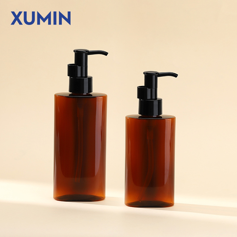 XUMIN botella de bomba de cosméticos 150ml botella de aceite de desmaquillaje transparente 200ml botella de bomba de aceite de esencia