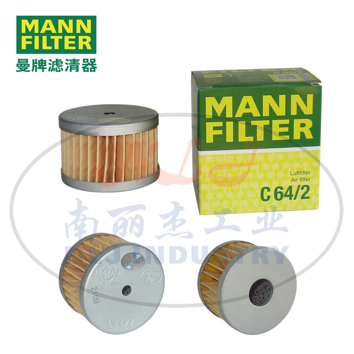 C64/2空滤MANN-FILTER(曼牌滤清器)、空气滤芯