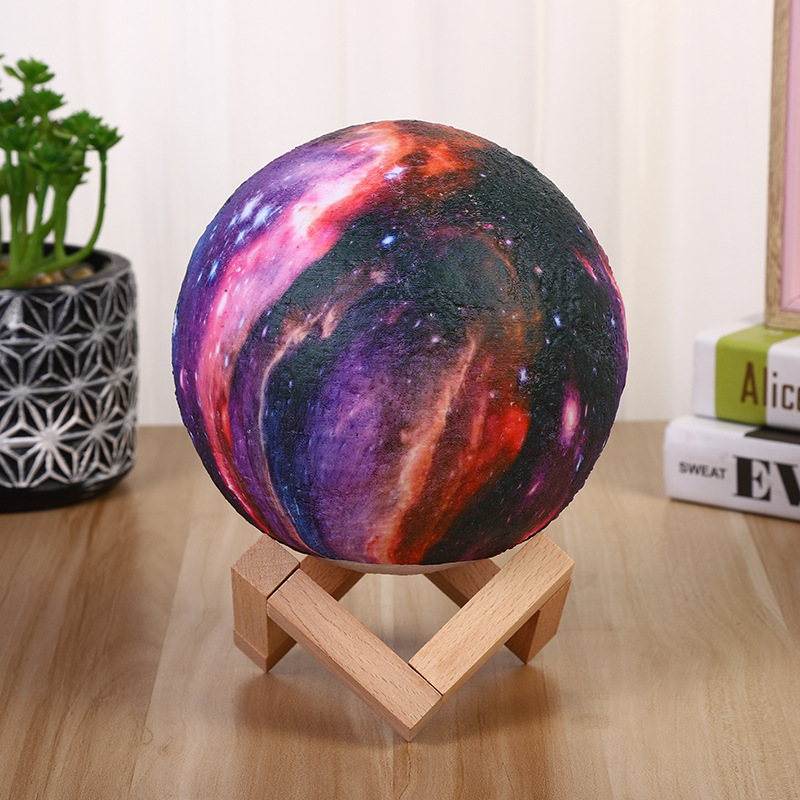 3 Starry Sky Moon Light Household Bedroom Atmosphere Bedside Night Light Moon Table Lamp Creative Starry Sky Light Gift