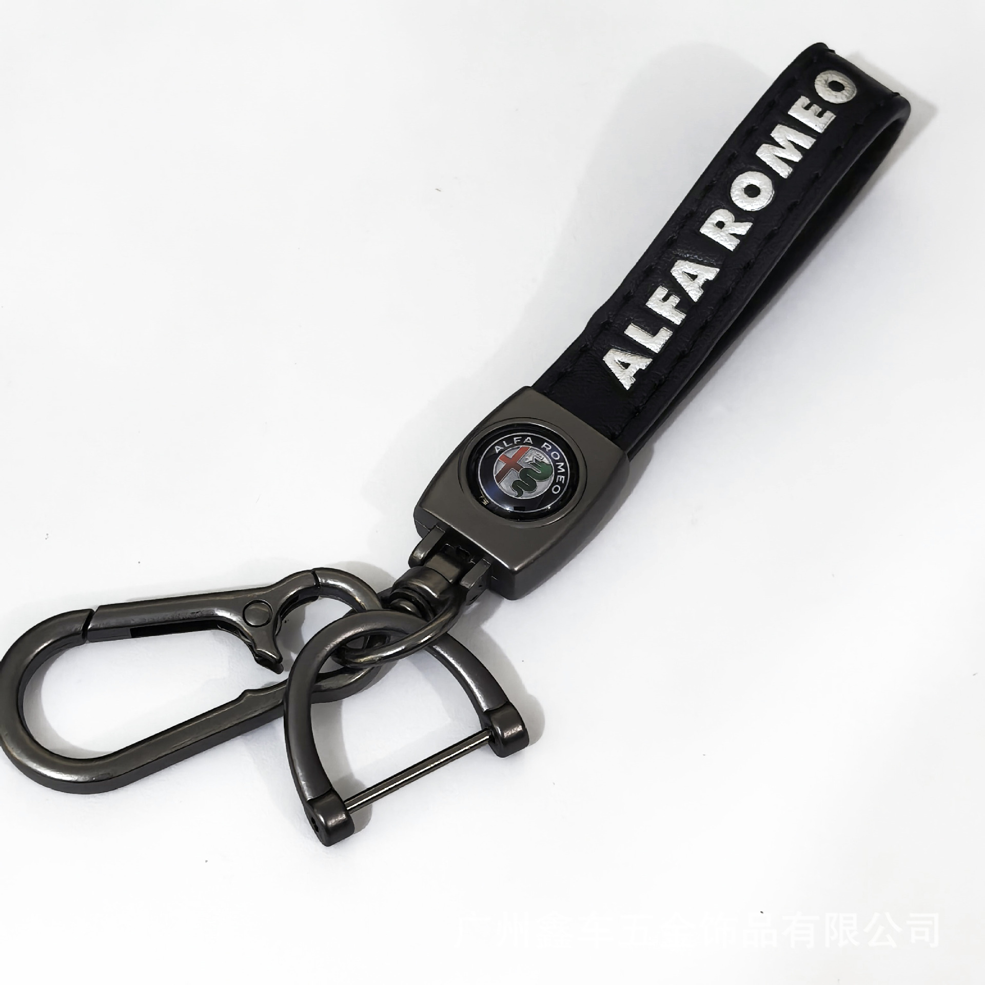 Keychain de piel de cordero transfronteriza logotipo de automóvil llavero de negocios hombre llavero colgante fábrica al por mayor