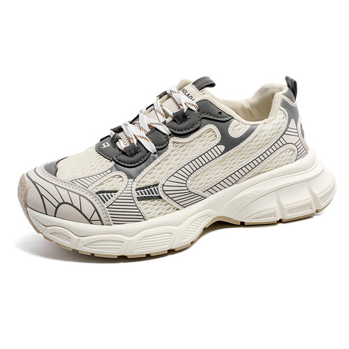  Couple Mesh Breathable Dad Shoes Low Top Thick Sole Increased Casual Men's Shoes Sports Running Shoes YH917 Generation