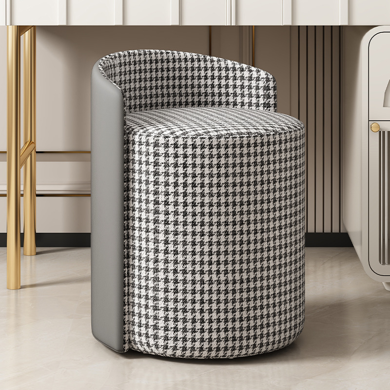 Maquillaje taburete silla niñas moderno simple avanzada lana de cordero Internet celebridad fotografía vestidor taburete guardarropa silla taburete redondo