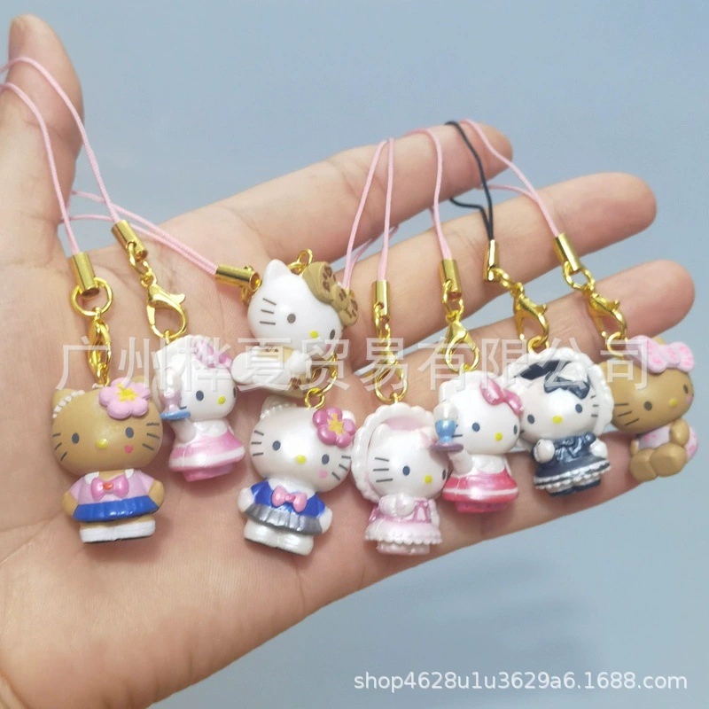 Кулон для телефона maid lolita kitty, ПВХ 2,8 см, с подарочной коробкой