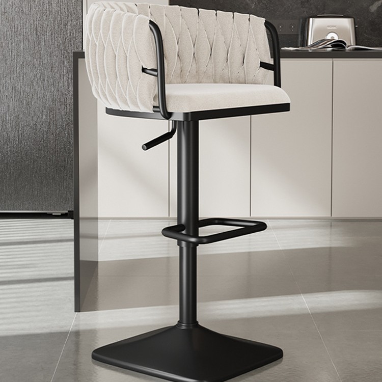 Silla de bar giratoria alta, silla de bar con envío gratuito, silla de bar de alta gama, delante, silla alta de moda, taburete de bar image 30
