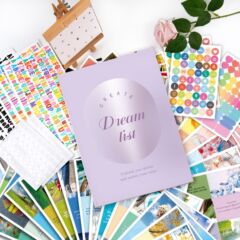 アマゾンビジョン板書セット激励志夢切り貼りカードアルファベットシールDIY手帳ビジョン貼り本