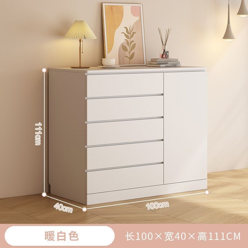 Fábrica directa E0 clase armario dormitorio estilo francés crema cama de aire armario de cola sala de estar contra la pared armario de almacenamiento simple cinturón image 17