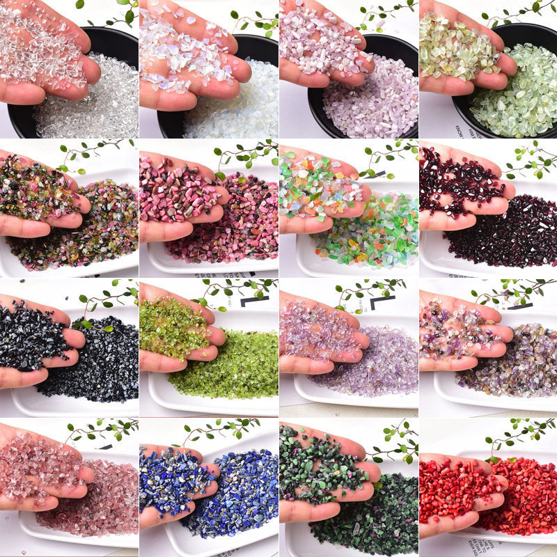 Natural Crystal Gravel 2-4mm Small Particles for Decoration, Fish Tank, Flower Pot, Nail Art, Sand Painting, Offering to Buddha, Mandala Decoration Natural Crystal Gravel 2-4mm Small Particles for Decoration, Fish Tank, Flower Pot, Nail Art, Sand Painting, Offering to Buddha, Mandala Decoration