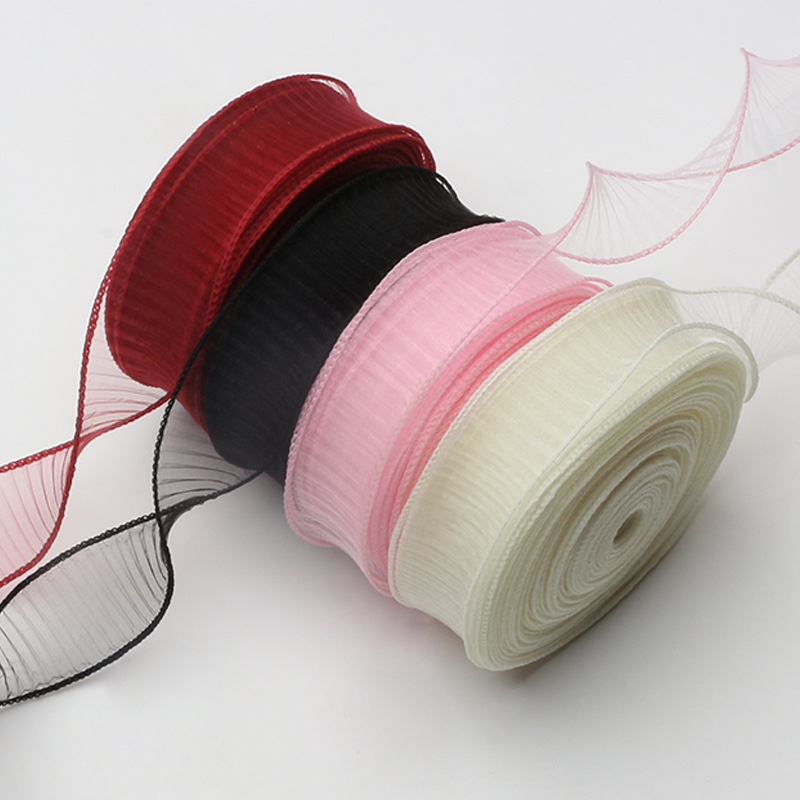 Brillante fantasma de hilo de cola de pescado embalaje floral horneado paquete de cinta regalo ramo floral florista cinta