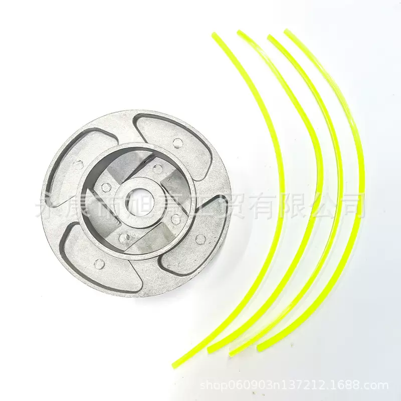 铝盘打草头割草机配件除草轮打草绳用铝头割灌机配件割草刀片