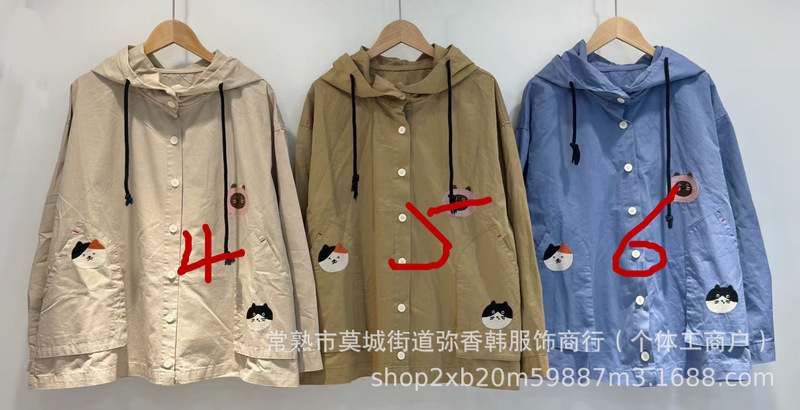 秋季新款森女风棉连帽衬衫外套刺绣甜美宽松复古休闲女上衣|undefined