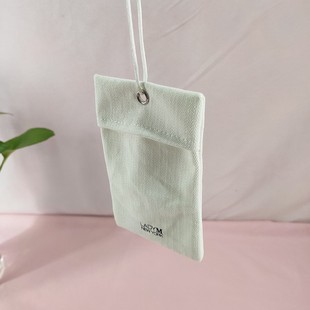 Factory direct wholesale herringbone sachet sachet car hanging canvas bag indoor aromatherapy air freshener bag