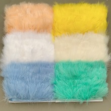 彩色血管绒羽毛布边高品质 DIY服装辅料汽车防滑垫材料装饰布条