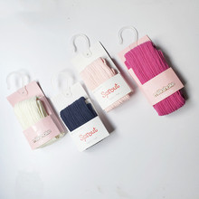 棉儿童双针连裤袜紧身打底裤春秋竖条纹款外贸尾货麻花款