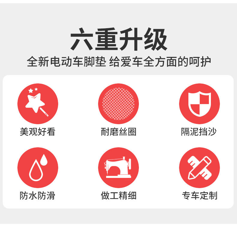 Suitable for Lvyuan s70 foot pad liquid cooling modified accessories Daquan electric car pedal foot pad foot waterproof special
