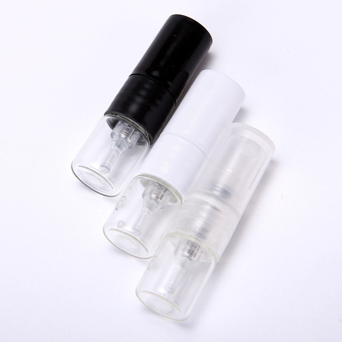 Perfume dispensing bottle 1ml glass high-end portable direct pumping sample dispensing artifact fine spray press empty bottle