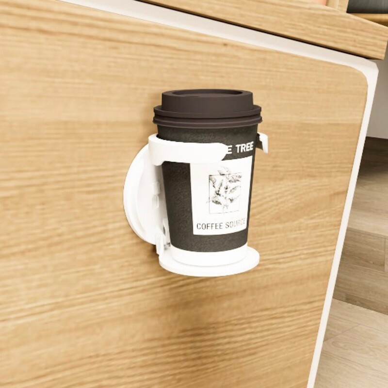 新しいカップ棚寮の良いテーブルのそばにコップ棚のデスクトップのパソコンの机を置いて、カップ棚の固定のカップホルダーを収納します。|undefined