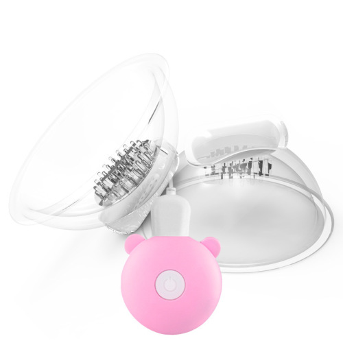 Breast lifter three-head vaginal suction vibrating nipple breast enlargement instrument breast pump female tongue licking massage masturbation device sex toy